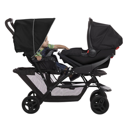Graco Stadium Duo Black Grey wózek bliźniaczy