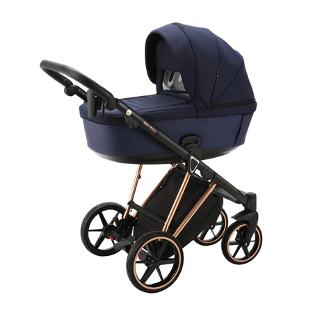 Adamex Belissa Special Edition Granatowy wózek 2w1 głęboko-spacerowy