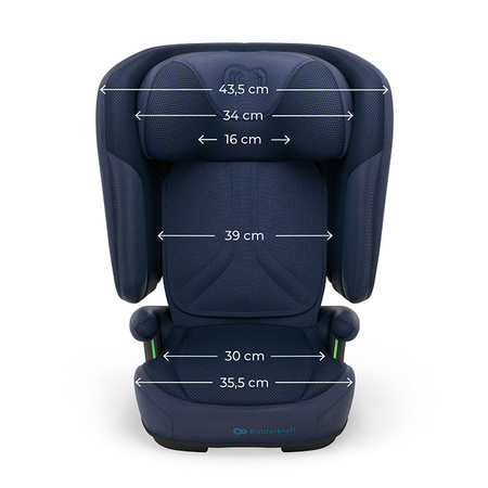 Kinderkraft Unity 2 Granatowy fotelik samochodowy 100-150 cm