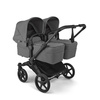 Bugaboo Donkey 6 Twin Black/Moon Grey wózek 2w1 dla bliźniąt