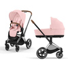 Cybex Priam 4.0 Chrome Brown Peach Pink wózek 2w1 głęboko-spacerowy
