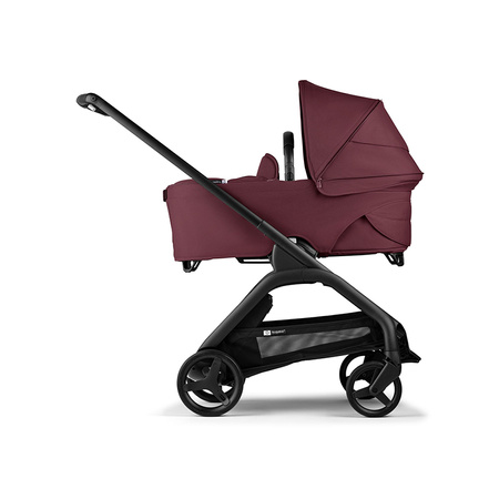 Bugaboo Dragonfly Komplet Black/Dark Cherry wózek 2w1 głęboko-spacerowy