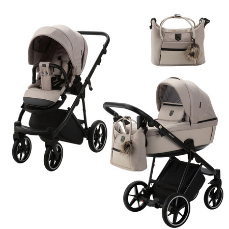 Adamex Belissa Beige wózek 2w1 głęboko-spacerowy