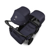 Bugaboo Donkey6 Duo Black/Deep Indigo wózek 2w1 dla dwójki dzieci w różnym wieku