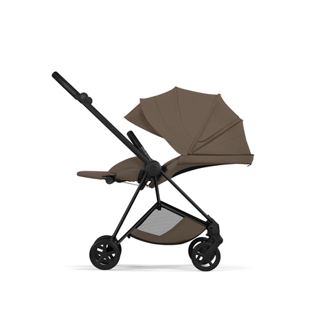 Cybex Mios 4.0 Style Matt Black Coconut Brown zestaw 3w1 z fotelikiem Cloud T i-Size
