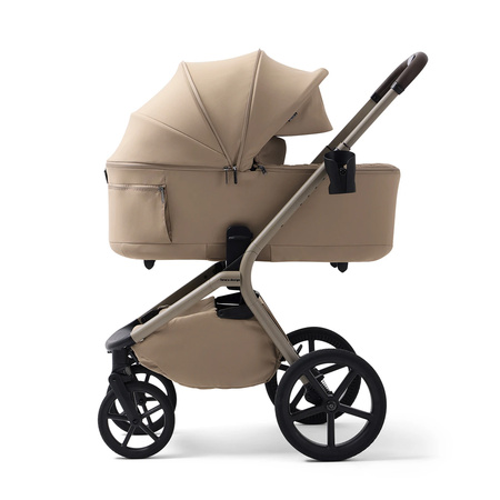 Future Calvio Almond Cream wózek 4w1 z Maxi-Cosi Pebble Slide Pro i bazą