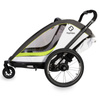 Hamax Breeze One White/Green przyczepka rowerowa z zestawem do biegania