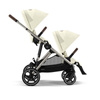 Cybex Gazelle S Seashell Beige zestaw 2w1 z dodatkowym siedziskiem