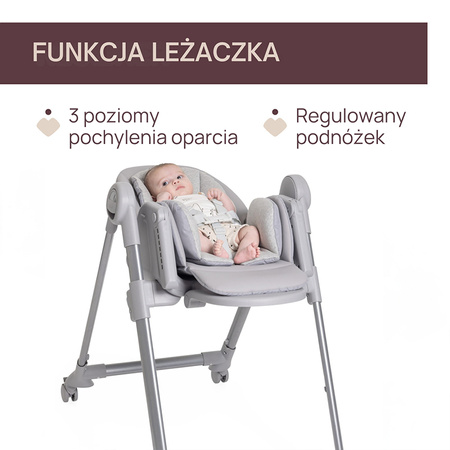Chicco Polly Armonia Steel Krzesełko do karmienia