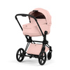Cybex Priam 5.0 Matt Black Peach Pink wózek 2w1 głęboko-spacerowy