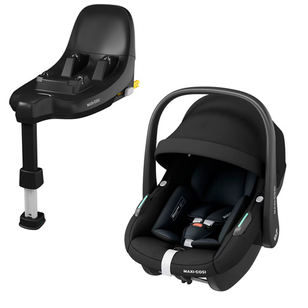 Maxi Cosi zestaw Pebble S + Pearl S Tonal Black z bazą FamilyFix S