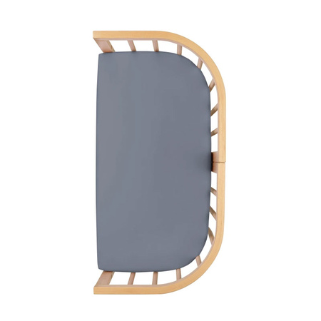 Waldin Prześcieradło do dostawki Łóżeczka 7w1 Grafitowe