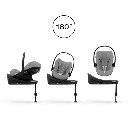 Cybex Cloud G3 Stone Grey fotelik z bazą G3 zestaw 0-13 kg