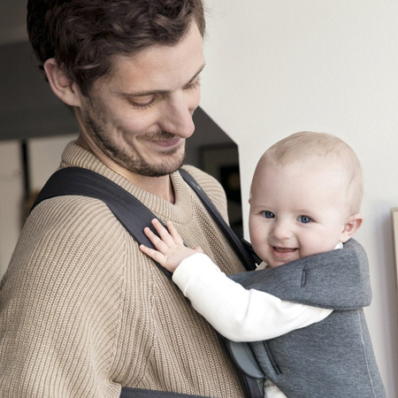 BabyBjorn nosidełko Mini Jersey Ciemny Szary