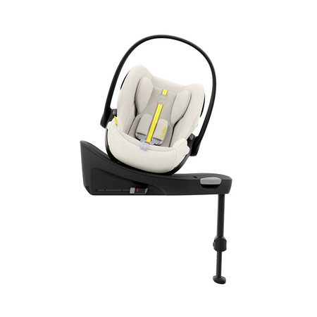 Cybex Cloud G i-Size Seashell Beige Plus fotelik z bazą G zestaw 0-13 kg