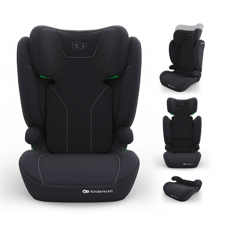 Kinderkraft I-Spark 2 Plus Czarny fotelik samochodowy 100-150 cm