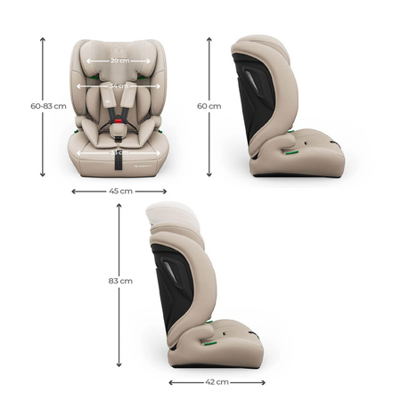 Kinderkraft Comfort Up 2 Plus Beżowy Fotelik samochodowy 76-150 cm