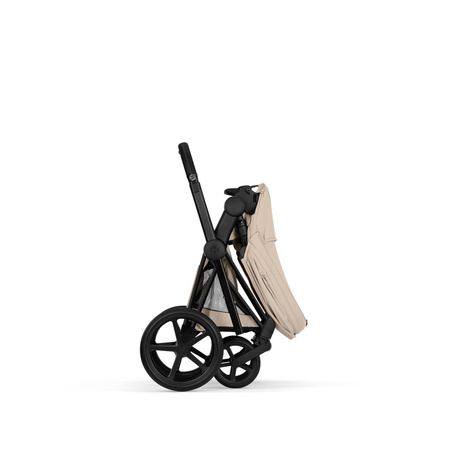 Cybex Priam 5.0 Comfort Matt Black Cozy Beige wózek 2w1 głęboko-spacerowy