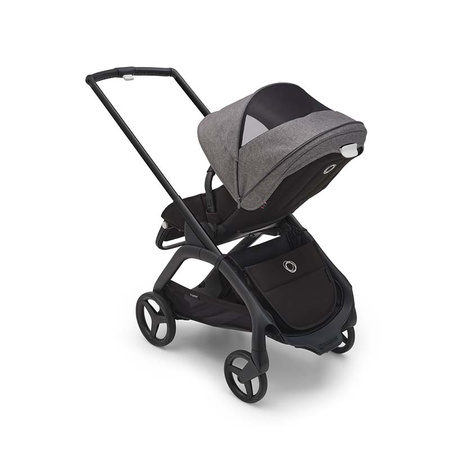 Bugaboo Dragonfly wózek spacerowy rama Black/Midnight Black-Grey Melange