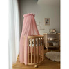 Waldin Tiulowy baldachim do łóżeczka Rose + stelaż na baldachim