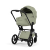 Cybex Priam 5.0 Matt Black Sage Green wózek 2w1 głęboko-spacerowy