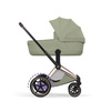 Cybex e-Priam 5.0 Rosegold Sage Green wózek 2w1 głęboko-spacerowy