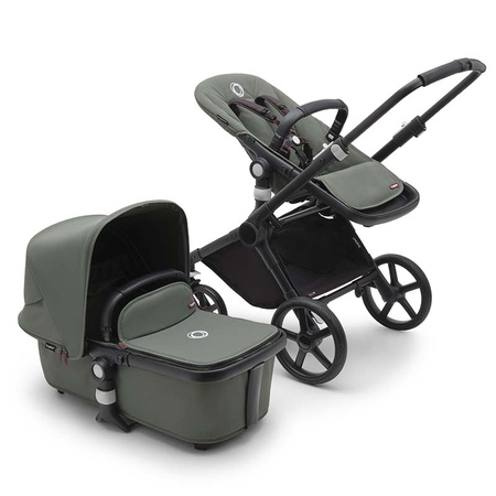 Bugaboo Fox Cub Black/Forest Green zestaw 4w1
