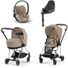 Cybex Mios Cozy Beige zestaw 4w1 z fotelikiem Cloud T Plus i bazą T