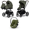 My Junior Wózek Mavi Olive Green zestaw 3w1 z fotelikiem Cybex Cloud G3 Plus