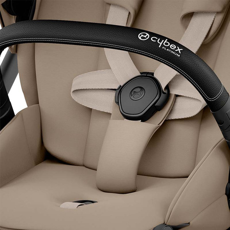 Cybex Mios Matt Black Cozy Beige wózek spacerowy