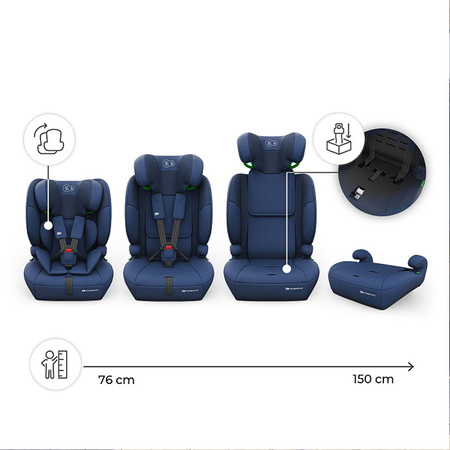 Kinderkraft Comfort Up 2 Plus Niebieski Fotelik samochodowy 76-150 cm