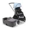 Bugaboo Dragonfly wózek 2w1 głęboko-spacerowy rama Graphite/Grey Melange-Skyline Blue