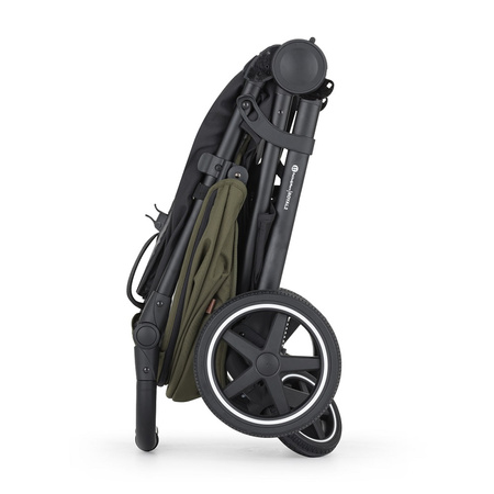 Petite&Mars Royal 3 Mature Olive stelaż Black wózek spacerowy