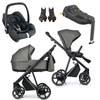 Roan IVI 2.0 Taupe zestaw 4 w 1 z fotelikiem Maxi Cosi Cabriofix i bazą isofix