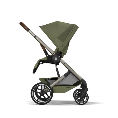 Cybex Balios S Lux 2026 ze składaną gondolą Moss Green wózek 2w1 głęboko-spacerowy