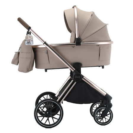 Adamex Spark Champagne Latte wózek 2w1 głęboko-spacerowy
