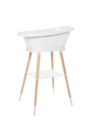 bébé-jou Stojak bukowy do wanienki Sense White 4217001