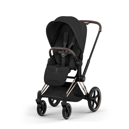 Cybex Priam 5.0 Champagne Gold Sepia Black wózek 2w1 głęboko-spacerowy