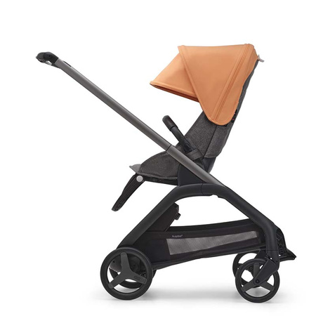 Bugaboo Dragonfly wózek spacerowy rama Graphite/Grey Melange-Island Coral