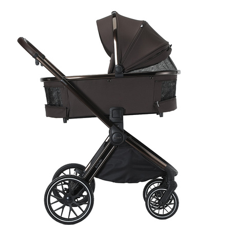 Adamex Spark Chocolate Brown wózek 2w1 głęboko-spacerowy