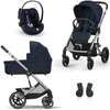 Cybex Balios S Lux 2.0 Ocean Blue zestaw 3w1 z fotelikiem Cloud G Plus