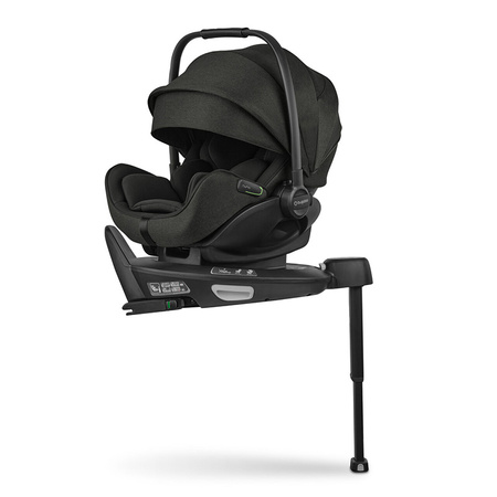 Bugaboo Otter Washed Black fotelik z Bazą 360 Isofix zestaw 0-13 kg