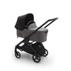 Bugaboo Dragonfly wózek 2w1 głęboko-spacerowy rama Black/Grey Melange-Midnight Black