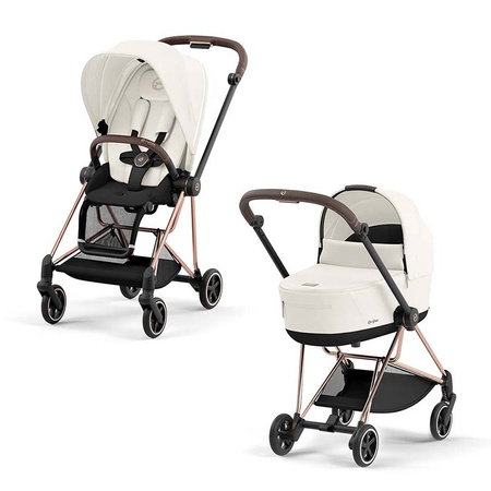 Cybex Mios Rosegold OFF WHITE wózek głęboko-spacerowy 2w1 