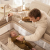 Kinderkraft LEODY UP łóżeczko turystyczne 2w1 Beige