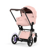 Cybex e-Priam 5.0 Champagne Gold Peach Pink wózek 2w1 głęboko-spacerowy