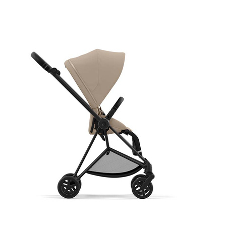 Cybex Mios Matt Black Cozy Beige wózek spacerowy