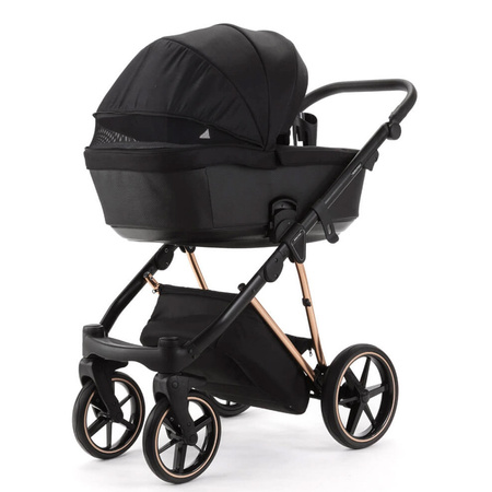Adamex Belissa Special Edition Czarny wózek 2w1 głęboko-spacerowy