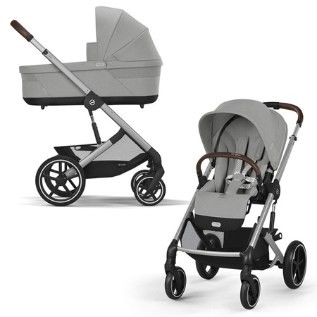 Cybex Balios S Lux 2.0 Stone Grey zestaw 3w1 z fotelikiem Cloud G Plus