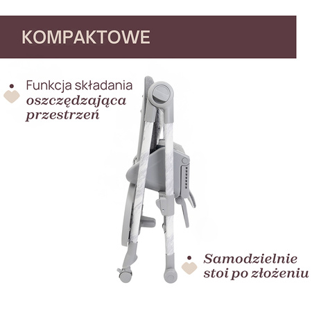 Chicco Polly Armonia Carrara Krzesełko do karmienia